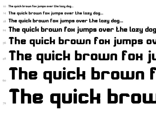 Alive in Science Fiction font waterfall